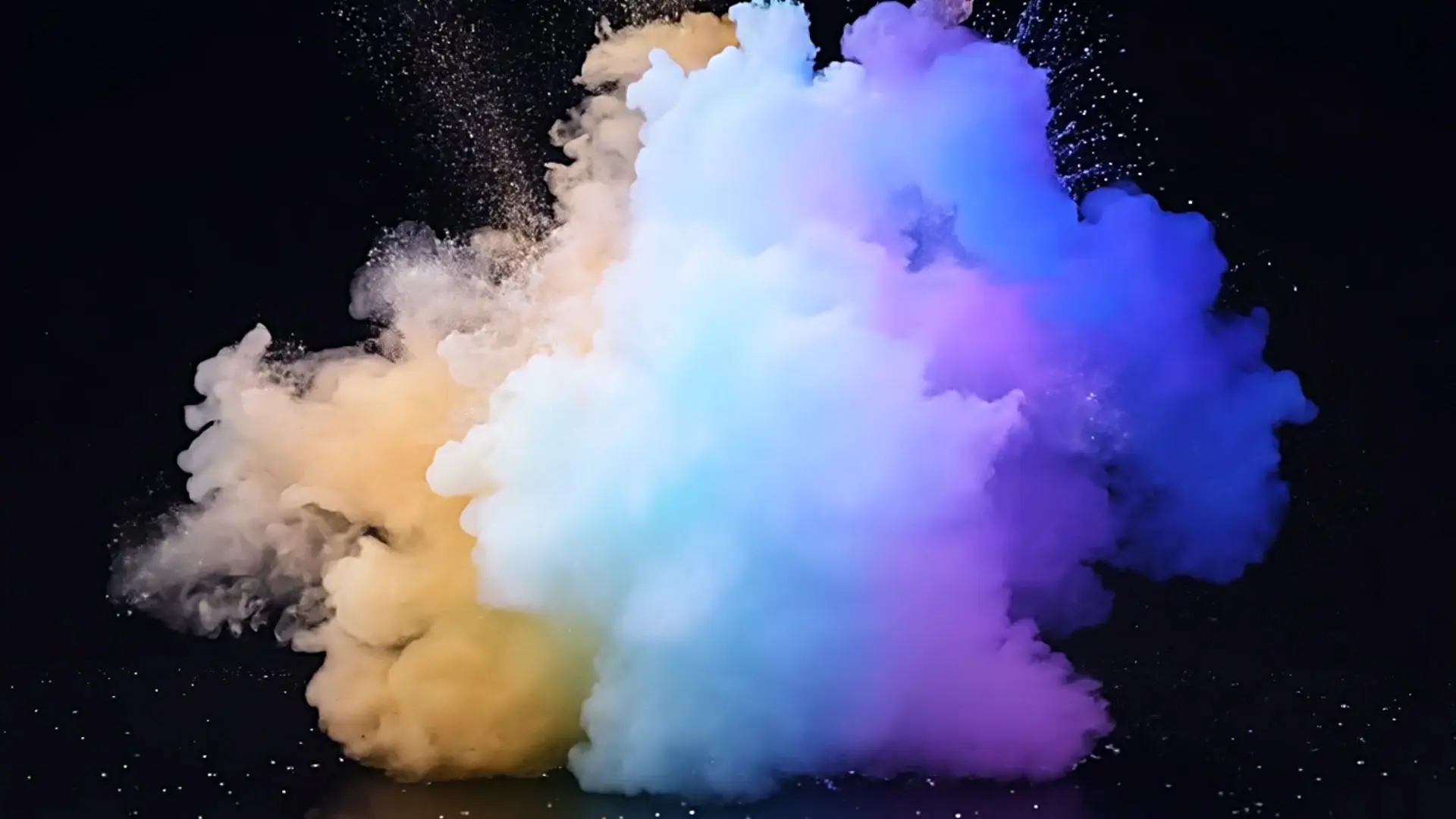 Spectral Powder Cloud Essential Overlay for Creative Projects